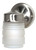 Nuvo SF76/701 1 Light - 6" - Porch; Wall - Mason Jar with Frosted Glass - Brushed Nickel Finish