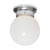 Nuvo SF77/110 1 Light - 6" - Ceiling Fixture - White Ball - Polished Brass Finish
