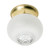 Nuvo SF77/122 1 Light - 6" - Ceiling Fixture - Clear Bottom Squat Ball - Polished Brass Finish