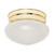 Nuvo SF77/123 1 Light - 6" - Flush Mount - Small Frosted Grape Mushroom - Polished Brass Finish