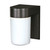 Nuvo SF77/137 1 Light - 8" - Utility; Wall Mount - With White Glass Cylinder - Black Finish