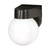 Nuvo SF77/728 1 Light - 6" - Porch; Wall - With Lexan Globe - Black Finish