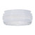 Satco 50/106 Outside White Drum Glass Shade With Clear Sides And Bottom 8-3/8 in. Diameter 7-7/8 in. Fitter 4 in. Height