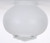 Satco 50/108 Hall Glass Shade 6 in. x 3-1/4 in. 5-9/16 in. Diameter 3-1/4 in. Fitter 5 in. Height