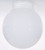 Satco 50/216 Opal Ball Glass Globe Shade 6 in. Diameter 3-11/64 in. Screw Fitter Inside Sprayed White