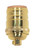 Satco 80/1054 Short Keyless Socket 1/8 IPS 4 Piece Stamped Solid Brass Polished Brass Finish 660W 250V