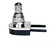 Satco 80/1133 On-Off Metal Rotary Switch 3/8" Metal Bushing Single Circuit 6A-125V, 3A-250V Rating Nickel Finish