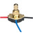 Satco 80/1136 3-Way Metal Rotary Switch, Metal Bushing, 2 Circuit, 4 Position(L-1, L-2, L1-2, Off). Rated: 6A-125V, 3A-250V