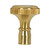 Satco 80/1353 Solid Brass Knob; 4/36 Mandrel; Polished Brass