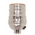 Satco 80/1373 Short Keyless Socket With Side Outlet; 1/8 IPS; Aluminum; Nickel Finish; 660W; 250V