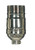 Satco 80/1447 Standard Keyless Socket; 1/8 IPS; 3 Piece Stamped Solid Brass; Polished Nickel Finish; 660W; 250V