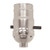 Satco 80/1566 On-Off Push Thru Socket; 1/8 IPS; Aluminum; Nickel Finish; 660W; 250V; Push-In Terminal; With Strain Relief Hooks