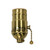 Satco 80/1739 On-Off Pull Chain Socket; 1/8 IPS; 3 Piece Stamped Solid Brass; Satin Brass Finish; 660W; 250V