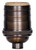 Satco 80/2326 Short Keyless Socket; 1/8 IPS; 4 Piece Stamped Solid Brass; Dark Antique Brass Finish; 660W; 250V