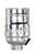 Satco 80/2531 Short Keyless Socket With Side Outlet; 1/8 IPS; Aluminum; Nickel Finish; 660W; 250V; With Set Screw