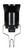 Satco 80/2548 Pressure Fit Candelabra Base Socket; Pin Socket; Pressure Fit; Phenolic; 1-1/4" Height; 3/4" Diameter; 60W; 125V; With Hook