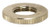 Satco 90/1577 Brass Round Knurled Locknut; 3/4" Diameter; 1/8 IP; 3/32" Thick; Nickel Plated Finish