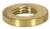 Satco 90/1621 Brass Round Plain Locknut; 1/8 IP; 3/4" Diameter; 1/8" Thick; Unfinished