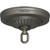 Satco 90/1847 Ribbed Canopy Kit; Brushed Pewter Finish; 5" Diameter; 1-1/16" Center Hole; Includes Hardware; 25lbs Max