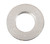 Satco 90/1858 Brass Round Plain Locknut; 1/8 IP; 3/4" Diameter; 1/8" Thick; Nickel Finish
