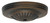 Satco 90/1886 Ribbed Canopy; Canopy Only; Dark Antique Brass Finish; 5" Diameter; 7/16" Center Hole; 2 -8/32 Bar Holes