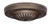 Satco 90/1887 Ribbed Canopy Kit And Matching Hardware; Dark Antique Brass Finish; 5" Diameter; 7/16" Center Hole; 2-8/32 Bar Holes