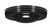 Satco 90/1899 Smooth Canopy; Canopy Only; Black Finish; 5" Diameter; 7/16" Center Hole; 2 -8/32 Bar Holes