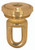 Satco 90/2294 1/8 IP Cast Brass Screw Collar Loop With Ring; Fits 1" Canopy Hole; 1-1/8" Ring Diameter; 1-3/4" Height; Unfinished