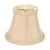 Satco 90/2361 Clip On Shade; Ivory Shantung; 3" Top; 5" Bottom; 4-1/4" Side