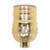 Satco 90/420 Short Keyless Socket; 1/8 IPS; Aluminum; Brite Gilt Finish; 660W; 250V; 250 Master