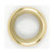 Satco 90/473 Steel Check Ring; Curled Edge; 1/4 IP Slip; Brass Plated Finish; 1-1/4" Diameter