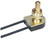 Satco 90/508 On-Off Metal Push Switch; 3/8" Metal Bushing; Single Circuit; 6A-125V, 3A-250V Rating; Brass Finish