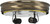 Satco 90/767 10" 2-Light Ceiling Pan; Antique Brass Finish; Includes Hardware; 60W Max