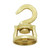 Satco 90/815 Die Cast Revolving Swivel Hooks; Brass Plated Finish; Kit Contains 1 Hook And Hardware