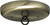 Satco 90/892 Contemporary Canopy Kit; Antique Brass Finish; 5" Diameter; 7/16" Center Hole; 2-8/32 Bar Holes; Includes Hardware; 10lbs Max