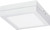 Satco S29345 Battery Backup Module For Flush Mount LED Fixture; 7" Square; White Finish