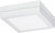 Satco S29347 Battery Backup Module Housing; Only For Flush Mount LED Fixture; 7" Square; White Finish