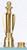 Satco S70/135 Finial; Brass Finish