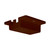 Nuvo TP202 Floating Canopy; Brown Finish; Carded
