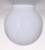 Satco 50/186 White Ball Glass Globe Shade; 5 in.; Diameter; 3-1/4 in.; Fitter