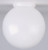 Satco 50/231 Poly Globe Shade; 6 in.; Diameter; 3-1/4 in.; Fitter; White