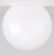Satco 50/429 Neckless Poly Globe Shade; 6 in.; Diameter; 3-3/8 in.; Or 4 in.; Opening; White