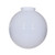 Satco 50/155 Blown Glossy Opal Ball Shade; 12 in.; Diameter; 4 in.; Fitter