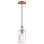 Westinghouse 6371500 Carmen Indoor Mini Pendant
Washed Copper Finish with Clear Textured Glass