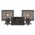 Westinghouse 6370900 Morrison Two-Light Indoor Wall Fixture
Oil Rubbed Bronze Finish with Mesh Shades