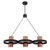 Westinghouse 6368900 Ariana Three-Light Indoor Chandelier
Matte Black Finish with Copper Shades