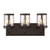 Westinghouse 6368100 Colville Three-Light Indoor Wall Fixture
Oil Rubbed Bronze Finish with Clear Seeded Glass