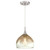 Westinghouse 6366900 Indoor Pendant
Brushed Nickel Finish with Amber and Clear Glass