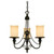 Westinghouse 6900000 Three-Light Indoor Chandelier
Burnished Bronze Patina Finish with Burnt Scavo Glass