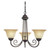 Westinghouse 6658700 Three-Light Indoor Chandelier
Ebony Bronze Finish with Aged Alabaster Glass